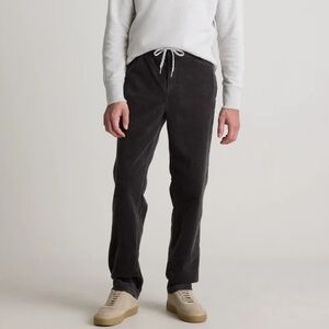 Quince Organic Corduroy Drawstring Trouser Dark Coal M